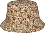 [CADREWY] Labrador Retriever Dogs Print Outdoor Activities Bucket Hat Fisherman Cap for Men and Women for Summer Beach Black, Black, One Size