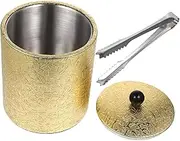 1Pc Thickened Stainless Steel Ice Bucket for Wine Beverages Kitchen Storage Container for Parties and Gatherings Finish