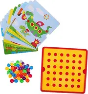 KICHOUSE Early Learning Toys Set Fine Motor Skills Toys Button Art for Toddlers Preschool Craft