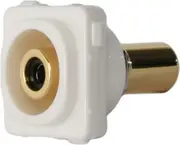 Black RCA Flush Socket Insert - CLIPSAL® Compatible