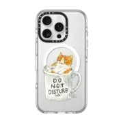 iPhone 16 Pro Clear Case MagSafe Compatible Do not disturb cats!
