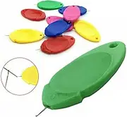 10 Pcs Simple DIY Needle Threader for Hand Sewing Simple Threader for Needles Leaf Shaped Threading Hand Threading Small Sewing Tools Needle Threaders for Small Eye Needles Plastic Dealther Needle Threader for Sewing Machine DIY Embroidery