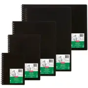 5 x Derwent Academy Artist Visual Art Diary PP Cover 110gsm 120 Page A3/A4/A5