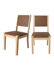 [Levede] Dining Chairs 2 Pack in Brown