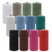 12 Rolls Natural Macrame Cord 3 mm x 1308 Classic Color 3 Mm X 1308 Yards