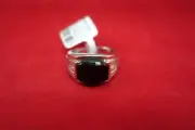 NOS MGW LARGE MEN'S 925 STERLING SILVER ONYX RING - MEN'S SIZE 9.5 - NEW W/TAGS
