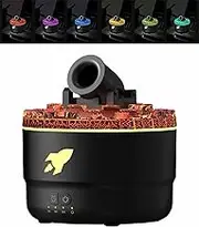 YANPLS Small Vapor Cannon Blast Cloud Aroma Desktop Humidifier Portable Air Mist LED Diffuser for Bedroom (black)