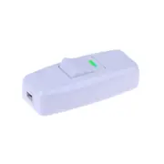 Light Switch For Home White Inline ON/OFF Lamp Desk Light Cord Cable Switches CR