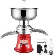 VEVOR Milk Cream Centrifugal Separator, 304 Stainless Steel Electric Cream Separators, 100L/H Output 10500RPM Goat Milk Separator, 30W Cow Cream Separator, Milk Skimmer with 5L Bowl Capacity, 100-240V