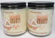 BATH & BODY WORKS (LOT OF 2) SUGARED SNICKER DOODLE 1 WICK SCENTED 7 OZ CANDLE