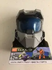NEW MEGA Construx HALO Micro Action Figure Set FIESTA (Silver Helmet 62 Pieces)
