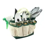 Small Garden Tool Set, 8 Piece Gardening Balcony Mini Kit Bag, Trowel Transpl...