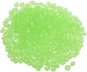 uxcell 300pcs Glow Rocks 8-10mm Glow Pebbles Decoration in The Dark Luminous Stones Decor DIY Decorative Dark Green for Garden, Potted Plant, Fish Tank