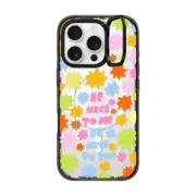 iPhone 16 Pro Impact Ring Stand Case MagSafe Compatible Be Nice by Kristen Peers