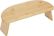 Abaodam Bamboo Meditation Stool Portable Non Slip Yoga Training Bench for Home Outdoor Use Comfortable Kneeling Mat for Enhanced Meditation Practice Lightweight Durable Design