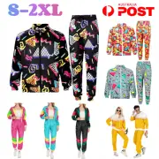80s 90s Suit Cosplay Costume Jacket Pnats Retro Tracksuit Long SLeeve Outfits AU