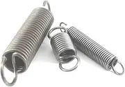 Dual Hook Tension Spring,2Pcs Dual Hook Tension Spring 1mm Thickness 8mm Od 50-300mm Steel Long Extension Spring 1X8X300mm (Color : 1x8x300mm)