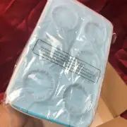 Technique QVC 6 Cup Silicone Collapsible Bakeware 6 Muffin/Cupcake Pan NEW Blue