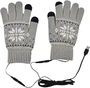 [Mirpuytn] USB Heated Gloves | Plug-in Hand Warming Gloves Womens Heated Gloves | Touchscreen Hand Warmers Gloves Heated Riding Gloves for Cycling Hiking Camping