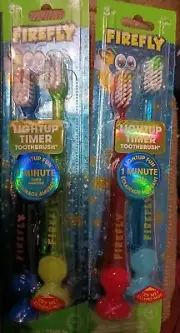 Firefly Light-Up Timer Toothbrush With Suction Cup, Soft 2-Count Each Age 3+