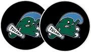 Desert Cactus Tulane University Car Coaster Green Wave Absorbent Sandstone Car Cup Coasters Set of 2 (Design A)