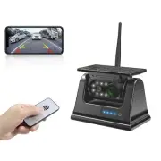 Solar Wireless Backup Camera Magnetic Base WiFi APP Truck Trailer Hitch iPoster
