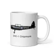 De Havilland DHC-1 Chipmunk Airplane Ceramic Mug - Personalized w/ N#
