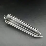 7cm 12 Sided Facet Clear Crystal Vogel Natural Double Terminated Wands Rock Quartz Point Reiki Healing Stone DT for Spiritual Meditation Energy Generator Gemstone Stick Cristal Wond for Chakra Gift