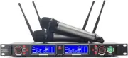 Profession Wireless Microphone System, UHF Handheld Dual ELA 1U, Black