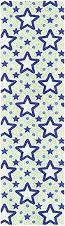 Amooorous Blue Stars Dot Yellow Skateboards Grip Tape Grippy Longboard Grip Tape Non-Skid Grip Tape Cruiser 33×9 Inch
