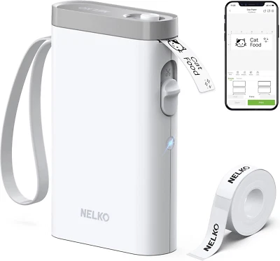 P21 Bluetooth Label Maker Machine w/ Tape Wireless Mini Printer for Home/Office