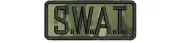 SWAT embroidery Patches 2x5 hook on back multicom