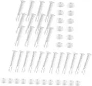 20Pcs Swimming Pool Pin Durable Plastic Accessories for Above Ground Pools Easy to Install with Cap for Secure Frame Connections