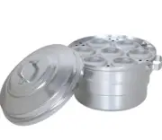 Aluminum idly Steamer/Cooker/Maker/satti, Gas Base 14 Idli Pot