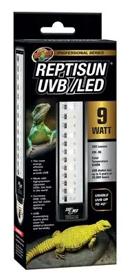 Zoo Med ReptiSun UVB/LED Lamp:Bright, 6500k white light LEDs