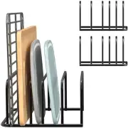 Cutting Board Organizer, [2-Pack] Cutting Board Holder Rack Baking Cookie Pan...