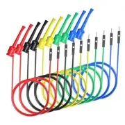 Test Hook Clips to Breadboard Male Jumper Wires Soft Flexible Silicone P1534