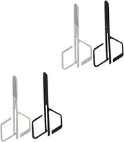 2sets Hair Removal Clipper Nose Hair Trimmer Nose Hair Scissors Personal Trimmer Eyebrow Cutter Scissors Eyebrow Scissors Tweezers Remover Facial Hair Scissors Comb Stainless 2pcs*2