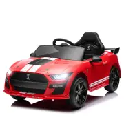 "Funtok GT02ALicensed Mustang GT500 12V Powered Kids Electric Ride on Car Truck 16"" Seater bluetooth Music LED Lights w"