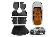 Boot Liner Cargo Back Seat Protector Floor Mats Carpet for Lexus NX250 NX350 NX350h NX450h 2022-2025 Heavy Duty Car Mats Cover