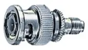1 PIECE - CES - BNC MALE PLUG TO SMA FEMALE JACK ADAPTER # 62-0535