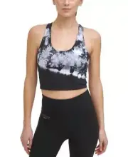 MSRP $70 DKNY Tie-Dye Built-In Bra Cropped Tank Size XL
