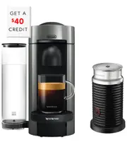 De'Longhi Nespresso VertuoPlus Coffee & Espresso Single-Serve Machine & Frother with $21 Credit