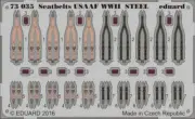 1/72 Aircraft- USAAF Steel Fighter WWII Seatbelts (Painted)