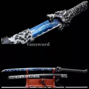Hand Forge Carbon Steel Chinese Tang Dynasty Heng Dao Sword Real Sharp