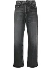 high-rise cropped jeans