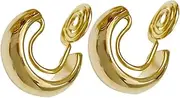 [WESIEVYA] Chic Women's Ear Clip Jewelry Clip Loop Earrings Non Piercing Ear Cuffs for Girls