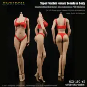 1/6 Suntan Slim Seamless Female Body Action Figure Medium Breast For 12inch Doll