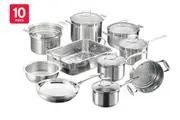 Scanpan Impact Cookware Set 10 Piece - Silver