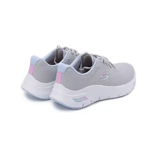 SKECHERS ARCH FIT 寬楦綁帶運動鞋 灰 149722WGYMT 女鞋